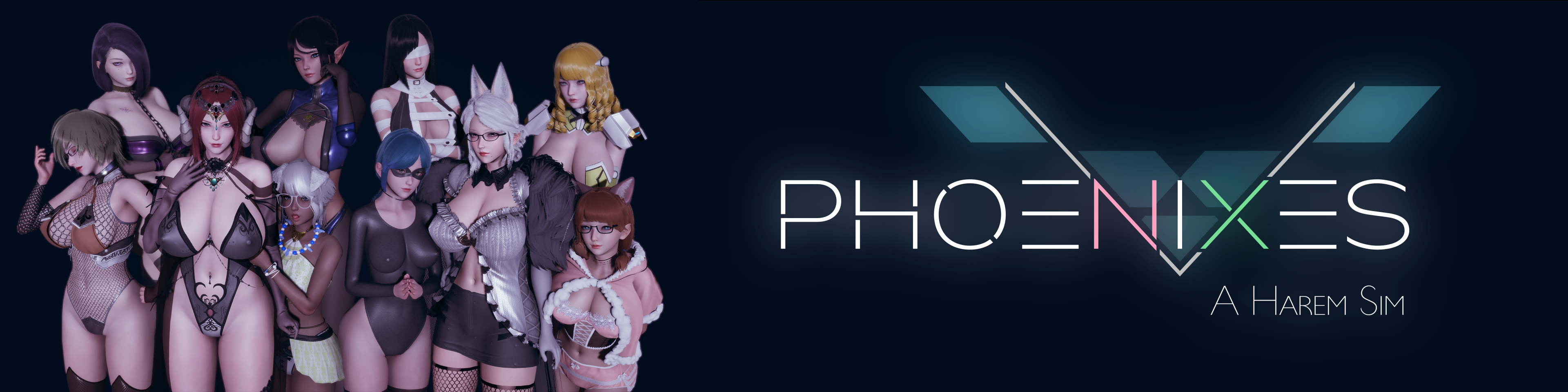 Phoenixes 游戏主视觉图 — 凤凰涅盘主题下的都市奇幻冒险